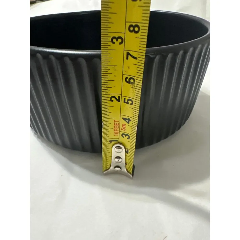 Christian Siriano New York Stoneware replacement bowl 6” x2.75” Matt black